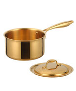Anygleam Cookware Saucepan Gold 304 Stainless Stainless Milk Pot Soup No... - $182.50