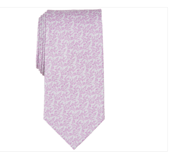 Michael Kors Men&#39;s Linley Floral Tie LAVENDER- 2MKC24-1005 - $17.77