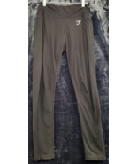 Gymshark Yoga Pants Womens XS Black Pockets Elastic Waist Dark Wash Flat... - £15.96 GBP