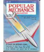 Popular Mechanics Magazine April 1957 Vol. 107 Number 4 Very good condit... - $9.79