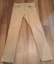 Vintage Polo Ralph Lauren Varick Slim Straight Beige Button Fly Jeans Me... - $25.22