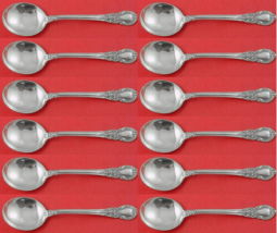 American Victorian by Lunt Sterling Silver Cream Soup Spoon Set 12 pieces 6 1/4" - €937,27 EUR