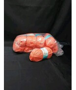 Lot Of 10 VINTAGE Princess 4Ply Knit &amp; Crochet Yarn PINK SALMON Color # ... - $710.66 MXN
