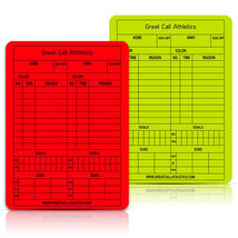 GCA Soccer Reusable Game Cards, Yellow and Red Set - $14.99