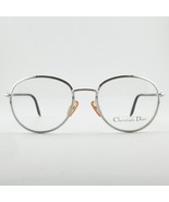 Authentic RARE Christian Dior 2060 Silver/Black Austria Frame 51mm Eyeglass - $222.75