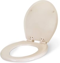 Highcraft B2Tswr Round Molded Wood Toilet Seat Easy Remove ? Adjustable, Bone - £29.75 GBP