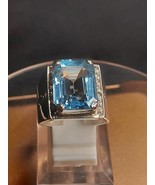 Swiss Topaz Ring Silver 925 November Birthstone Handmade Ring Lope Clean... - $199.99