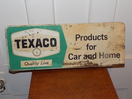 Vintage Texaco Products For Car and Home Double Sided Flange Sign - $198.00