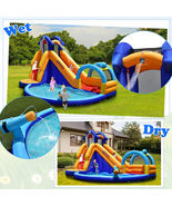 Inflatable Bouncy House with Slide and Splash Pool without Blower - Colo... - €418,92 EUR