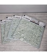 (x4) ROOMMATES StickTiles Peel &amp; Stick Faux Tin Tiles 3.06 sq ft Coverag... - $537.44 MXN