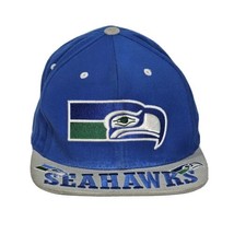 Seattle Seahawks Mitchell &amp; Ness Snapback Hat Cap Flat Bill Vintage Collection - £15.78 GBP