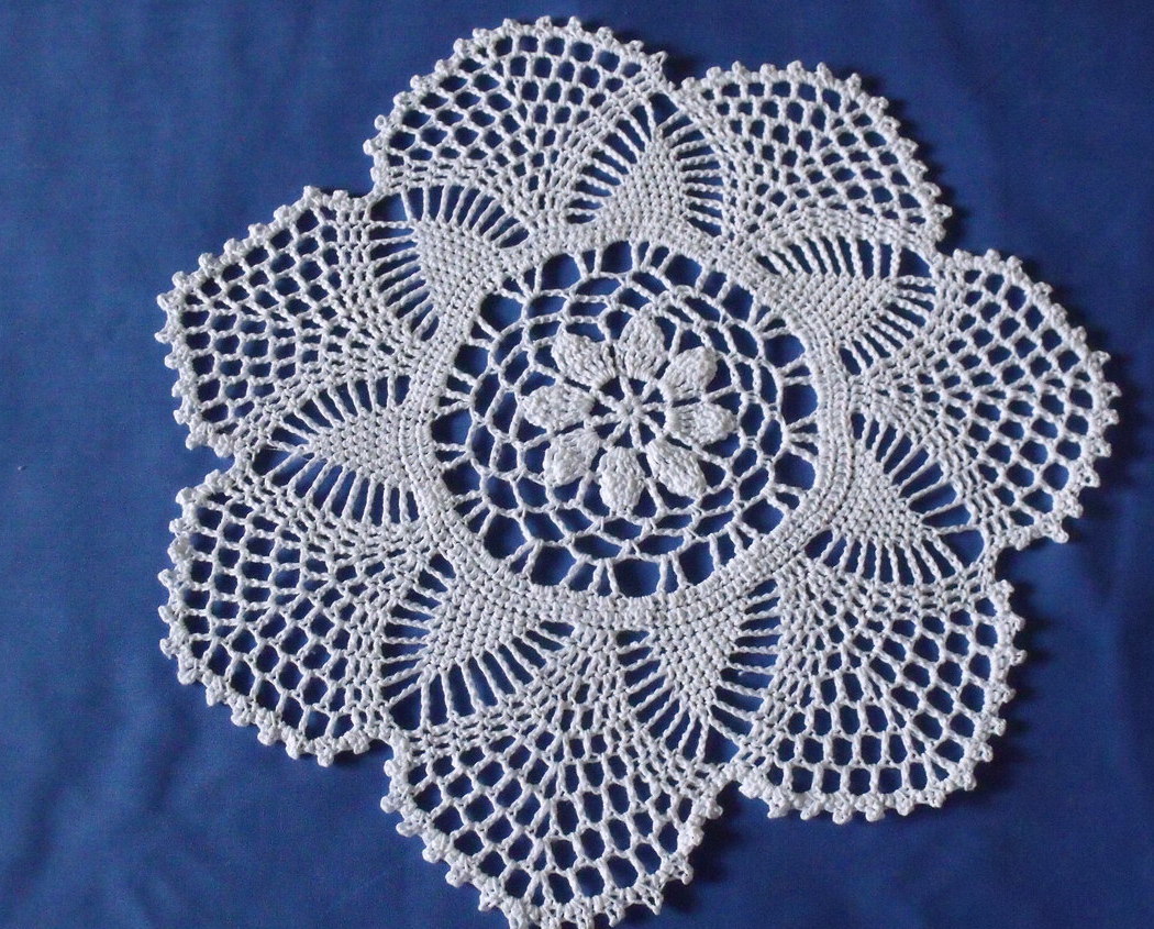 Handmade Vintage Crocheted White Doily 11 5 inches - $5.95