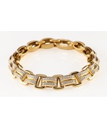David Yurman 18k Yellow Gold Deco Beveled Link Bracelet Large 1.93 Ct Ret - $22,146.24 CAD