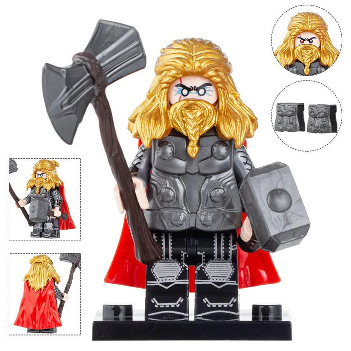 Thor Custom Marvel Superhero Minifigure 9 in stock - £5.25 GBP