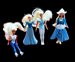 Barbie McDonalds Happy Meal Toys Lot of 4 Soft Hair Vintage 90s 1990s Mattel - £3.90 GBP