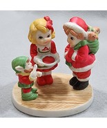 Vintage 1991 Campbell Kids As Mr-Mrs Santa Claus With Elf Helper Christm... - $129.02 MXN