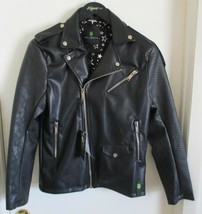 NEW Ron Tomson LA Capsule Faux Leather Moto Jacket Black ART-71046 Size ... - $198.00