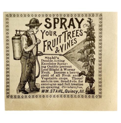 Primary image for Stahl Fruit Tree Vine Spray 1894 Advertisement Victorian Garden ADBN1bbb