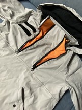 outfit kids waterproof jacket/ Rain Coat/122cm grey/orange - $14.78