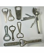 10 Vtg Bottle Can Openers Stieglbrau Canadian Pacific AMSCO Breweriana H... - $19.79