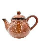 Vintage Saparna Rommel Nueva Ceramic Teapot Brown Speckled Finish With Lid - $13.86