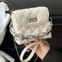 Lingge Chain Bag Women&#39;s Summer New Niche Design Mini Crossbody Bag Box Small Sq - £27.97 GBP