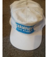 Neuf Vintage 90&#39;s 80&#39;s Champion Auto Magasin de Course Blanc Casquette S... - $26.59