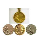  1976 Montreal Olympic Medals Set (Gold/Silver/Bronze) with Display Stan... - $195.00
