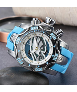  Large Dial Men&#39;S Quartz Watches Silicone Strap Calendar Sapphire Mirror... - £44.28 GBP