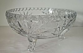 CRYSTAL TRI-FOOTED BOWL WITH PINWHEEL PATTERN image 2