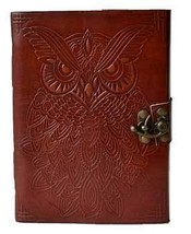 Hobbit Home Leather Blank Book with Latch - Handmade Parchment Pages, 5x7 - $1,141.51 MXN