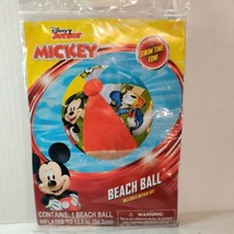 13.5&quot; Inflatable Disney Jr Mickey Mouse &amp; Friends Beach Ball, Brand New Sealed - £7.90 GBP