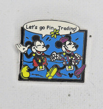 Disney 2006 Cast Lanyard Series Mickey &amp; Minnie Let&#39;s Go Pin Trading Pin#39070 - £11.95 GBP