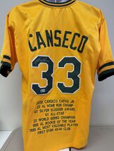 Jose Canseco Signed Autographed Oakland A&#39;s Yellow Baseball Jersey - Bec... - $139.59 CAD