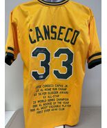 Jose Canseco Signed Autographed Oakland A&#39;s Yellow Baseball Jersey - Bec... - €86,09 EUR