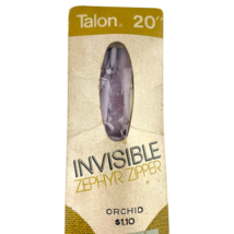 Vintage Talon Invisible Zipper Zephyr Purple Orchid 20&quot; - $8.90