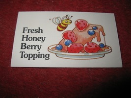 1983 Strawberry Shortcake Housewarming Surprise Board Game Part: Recipe Card #16 - $1.00