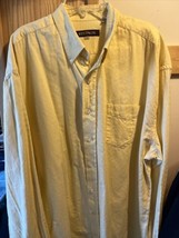 Stetson VTG Men’s XXL Yellow Long Sleeve Button Down Cotton Shirt - £15.48 GBP