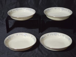 LENOX 7.75&quot; Salad / Soup Bowls REVERIE (Platinum Trim) - NEAR MINT Set Of 4 - $51.58