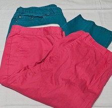 Dockers &amp; Ruby Rd Capri Pants 5 Pocket Design Stretch Women&#39;s Size 16 Lo... - $361.13 MXN