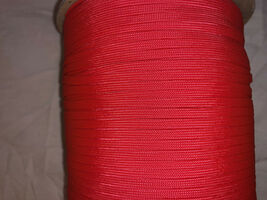 NEW Red 550 Cord Paracord Nylon Paraline Flat Hollow Coreless Strand All... - $5.54+