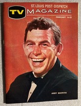 TV MAGAZINE St. Louis (MO) Post-Dispatch February 16, 1969 Andy Griffith cover - £11.03 GBP