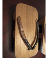 Japanese wooden sandals, handmade, 1950s, original Japanese [pabbx] - £97.38 GBP