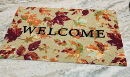 Home Fall Leaves and a Thankful Reminder Floor Mat. Indoor/Outdoor 15.7”... - $26.61
