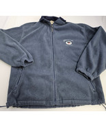 Vtg Pac Blue Monterey Bay Fleece Zip-Up Jacket Embroidered Outdoor Mens ... - €17,83 EUR