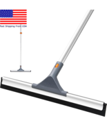 17 in. Flex Foam Blade Floor Squeegee with 51 Handle Steel Straight Dura... - $31.53