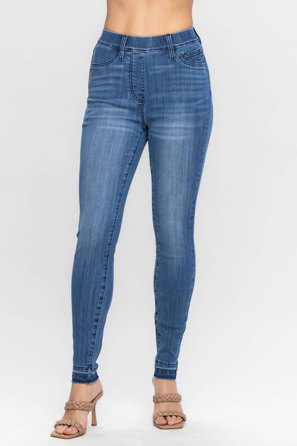 Judy Blue High Waist Release Hem Skinny Denim Jeans Size 0(24) - $39.60