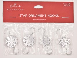 Hallmark Keepsake 2021, Miniature Star Metal Ornament Hooks, Pack of 4 - £7.94 GBP