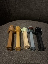 1997 Lucasfilms Star Wars 5 Pez Dispensers Darth, Yoda, C3PO, Chewy, &amp; Boba - £13.45 GBP