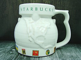 Starbucks Coffee Around The World Globe Large Travel Mug Cup Earth 16oz ... - £13.56 GBP
